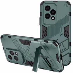 Coque de protection pour Honor 200 Lite - AVIZAR - Antichoc - Béquille Support Vidéo - Vert Foncé