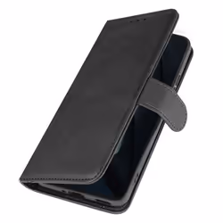 Étui pour Xiaomi Poco F6 Pro Clapet Portefeuille Support Style Vintage Noir