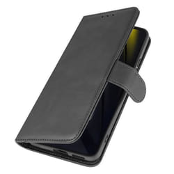 Étui pour Xiaomi Poco F6 Clapet Portefeuille Support Style Vintage Noir