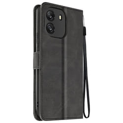 Étui pour Blackview Wave 6C Dragonne Clapet Support Portefeuille Noir