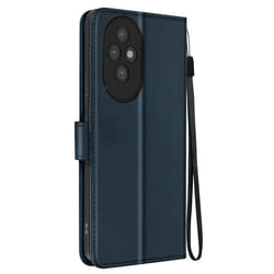 Étui pour Honor 200 Pro - AVIZAR - Dragonne Clapet Support Portefeuille - Bleu - Mixte