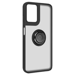 Coque pour Motorola Moto G34 - AVIZAR - Bague Métallique Support Vidéo - Noir
