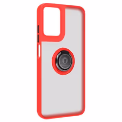 Coque pour smartphone - AVIZAR - Motorola Moto G24 - Coque antichoc - Bague métallique - Support vidéo