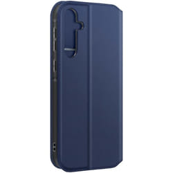 Étui AVIZAR pour Samsung Galaxy A55 5G - Clapet Porte-cartes et Support Vidéo - Bleu Nuit