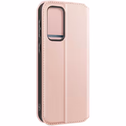 Étui pour Samsung Galaxy A35 5G Clapet Porte-cartes et Support Vidéo Rose Champagne