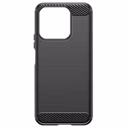Coque pour Honor X8b - AVIZAR - Effet Carbone et Brossé - Noir - Semi-rigide