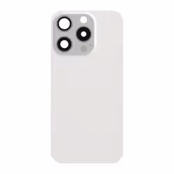 Vitre arrière Complète pour iPhone 15 Pro - AVIZAR - Blanc - MagSafe intégré