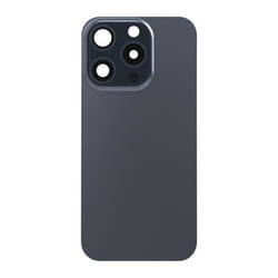 Vitre arrière Complète pour iPhone 15 Pro Max - AVIZAR - Gris Foncé - MagSafe intégré