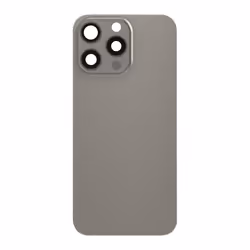 Vitre arrière Complète pour iPhone 15 Pro Max - AVIZAR - Gris - MagSafe intégré