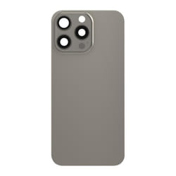 Vitre arrière Complète pour iPhone 15 Pro Max - AVIZAR - Gris - MagSafe intégré