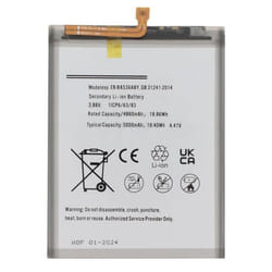 Batterie interne AVIZAR pour Samsung Galaxy A53 5G - Capacité 5000mAh - Blanc