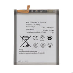 Batterie interne pour Galaxy S20 FE A52 5G A52 4G et A52s - 4500mAh Blanc