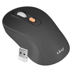 Souris Sans Fil - LinQ - Noir - Bluetooth & WiFi 2.4Ghz - 1600 DPI - Recharge USB Type-C