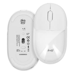 Souris sans fil - LinQ - Optique - Bluetooth et WiFi 2.4 GHz - LED RGB 7 couleurs - Recharge USB-C