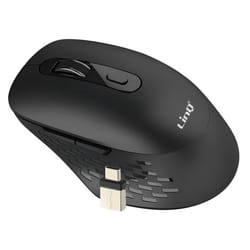 Souris Sans Fil - LinQ - WiFi et Bluetooth - Chargement Type-C - Ergonomique - 1600 DPI