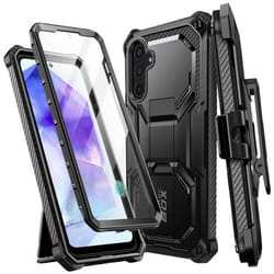 Coque Carbone pour Samsung Galaxy A55 Protection Intégrale Antichoc I-Blason Noir