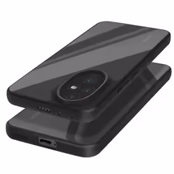 Coque pour téléphone Honor 200 - AVIZAR - Dos rigide et contour en silicone souple - Noir
