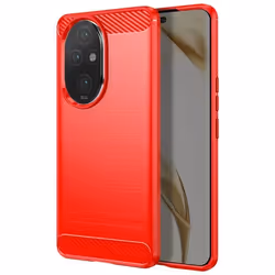 Coque pour Honor 200 Pro - AVIZAR - Rouge - Effet Carbone et Brossé - Finitions souples