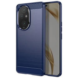 Coque pour Honor 200 Pro - AVIZAR - Effet Carbone et Brossé - Bleu Nuit