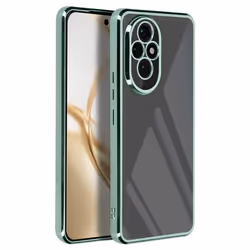 Coque pour Honor 200 Pro - MARQUE - Transparent - Chromé Vert - Ultra fine - Résistante aux chocs
