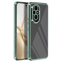 Coque pour Honor 200 Pro - MARQUE - Transparent - Chromé Vert - Ultra fine - Résistante aux chocs