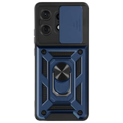 Coque - Motorola - Edge 50 Pro - Antichocs - Cache Caméra Coulissant - Support Magnétique