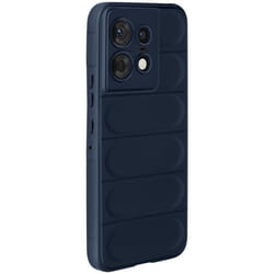 Coque - AVIZAR - Motorola Edge 50 Pro - Antichoc - Silicone - Motif texturé 3D Bleu Nuit