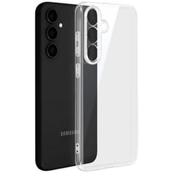 Coque pour Samsung Galaxy S24 FE - AVIZAR - Silicone Souple - Transparent - Design Fin