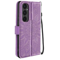 Étui Folio - Mandala - Galaxy S24 FE - Protection Intégrale - Support Vidéo - Dragonne Violet