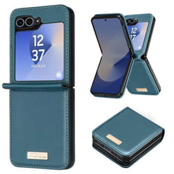 Coque - AVIZAR - Samsung Galaxy Z Flip 6 - Dos Cuir Vegan - Intérieur Rigide - Vert