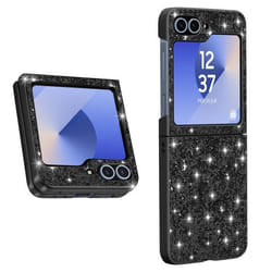 Coque Paillette pour Samsung Z Flip 6 - AVIZAR - Dos Rigide Contour Souple - Noir