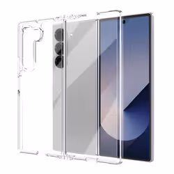 Coque pour Galaxy Z Fold 6 - AVIZAR - Dos Rigide Contour Silicone - Transparent