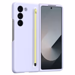 Coque Samsung Galaxy Z Fold 6 Soft Touch avec Stylet Tactile Lavande
