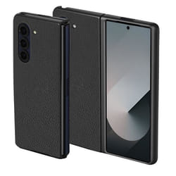 Coque - AVIZAR - Samsung Galaxy Z Fold 6 - Texture grainée - Noir - Protection chocs et rayures