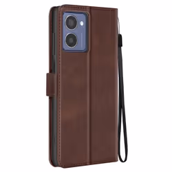 Étui pour HMD Pulse Pro - AVIZAR - Dragonne Clapet Support Portefeuille - Marron - Semi-rigide - Lisse