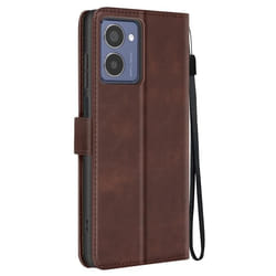 Étui pour HMD Pulse Pro - AVIZAR - Dragonne Clapet Support Portefeuille - Marron - Semi-rigide - Lisse