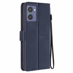 Étui pour HMD Pulse Pro Dragonne Clapet Support Portefeuille Bleu Nuit