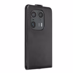 Étui Clapet Vertical - Motorola - Edge 50 Ultra - Éco-cuir - Rangement carte - Noir