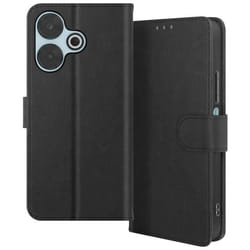 Étui pour Xiaomi Redmi 13 - AVIZAR - Clapet Portefeuille et Support Vidéo - Noir