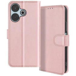Étui pour Xiaomi Redmi 13 - AVIZAR - Chesterfield - Portefeuille et Support Vidéo - Rose