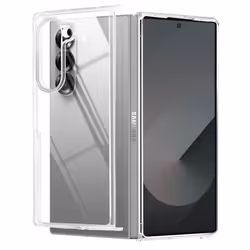 Coque de protection AVIZAR pour Samsung Galaxy Z Fold 6 - Bords surélevés et coins renforcés - Transparent