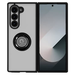 Coque pour Samsung Galaxy Z Fold 6 - AVIZAR - Bague Métallique Support Vidéo - Noir