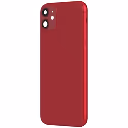 Châssis iPhone 11 - AVIZAR - Rouge - Remplacement Vitre Arrière - Qualité Supérieure - Contrôle Qualité