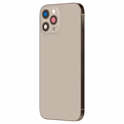 Châssis iPhone 12 Pro - AVIZAR - Vitre arrière dorée - Réparation rapide - Matériaux de qualité - 100 g
