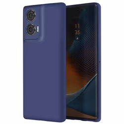 Coque pour Motorola Edge 50 Fusion - AVIZAR - Silicone - Finition Mate - Bleu