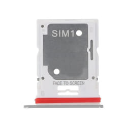 Tiroir carte SIM pour Xiaomi Redmi Note 11 Pro Dual Nano SIM Blanc