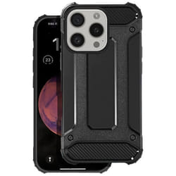 Coque pour iPhone 16 Pro Max Hybride Coins Renforcés Anti-chutes 1.8m Noir