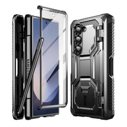 Coque Carbone pour Samsung Z Fold 6 Protection Intégrale Antichoc I-Blason Noir