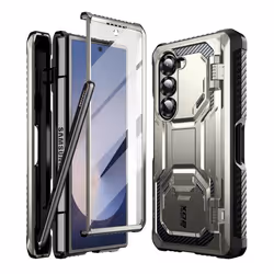 Coque Carbone pour Samsung Z Fold 6 Protection Intégrale Antichoc I-Blason Gris