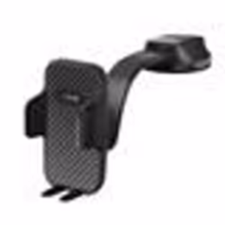 Support Voiture - LinQ - Pinces Ajustables - Fixation Ventouse - Rotatif 360° - Noir